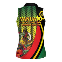 Vanuatu Constitution Day Women Sleeveless Polo Shirt Long Live Vanuatu - Polynesian Pride