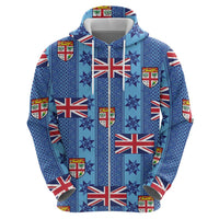 Fiji Masi Tapa Hoodie Coat Of Arms - Polynesian Pride
