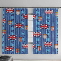 Fiji Masi Tapa Window Curtain Coat Of Arms - Polynesian Pride