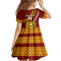 Custom Vavau High School Family Matching Puletasi Dress and Hawaiian Shirt Tongan Kupesi Pattern LT05 - Polynesian Pride