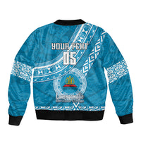 Custom Lavengamalie College Bomber Jacket Tongan Kupesi Pattern LT05 - Polynesian Pride