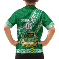 Custom Saineha High School Hawaiian Shirt Tongan Kupesi Pattern LT05 - Polynesian Pride