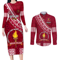 custom-beulah-college-couples-matching-long-sleeve-bodycon-dress-and-long-sleeve-button-shirts-tongan-kupesi-pattern