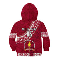 Custom Beulah College Kid Hoodie Tongan Kupesi Pattern LT05 - Polynesian Pride