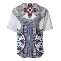 Hawaii Baseball Jersey Barkcloth Pattern Vintage Style LT05 - Polynesian Pride