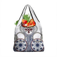 Hawaii Grocery Bag Barkcloth Pattern Vintage Style