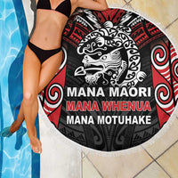 Aotearoa Mana Maori Beach Blanket Toitu Te Tiriti