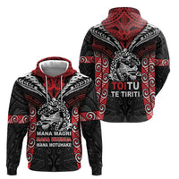 Aotearoa Mana Maori Zip Hoodie Toitu Te Tiriti LT05 - Polynesian Pride