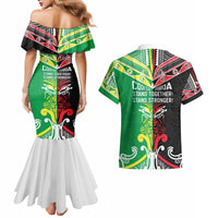Cook Islands And Aotearoa Couples Matching Mermaid Dress and Hawaiian Shirt Together For Te Tiriti O Waitangi