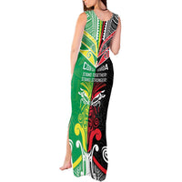 Cook Islands And Aotearoa Tank Maxi Dress Together For Te Tiriti O Waitangi