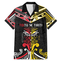 Niue And Aotearoa Family Matching Mermaid Dress and Hawaiian Shirt Together For Te Tiriti O Waitangi