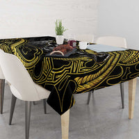 Hawaii Ikaika Warrior Helmet Tablecloth Gold Style