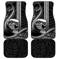 Hawaii Ikaika Warrior Helmet Car Mats Black Tribal Tattoo