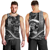 Hawaii Ikaika Warrior Helmet Men Tank Top Black Tribal Tattoo