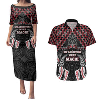 Aotearoa Couples Matching Puletasi and Hawaiian Shirt Proud To Be Maori LT05 Red - Polynesian Pride