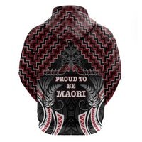 Aotearoa Zip Hoodie Proud To Be Maori LT05 - Polynesian Pride