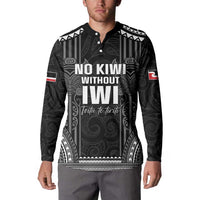 Aotearoa Toitu Te Tiriti Button Sweatshirt No Kiwi Without Iwi