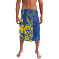 Personalised Hawaii Kaiser High School Lavalava Tribal Tattoo With Hibiscus Flowers LT05 Blue - Polynesian Pride