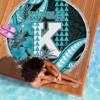 Hawaii Kapolei High School Beach Blanket Tribal Tattoo With Hibiscus Flowers LT05 - Polynesian Pride