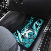 Personalised Hawaii Kapolei High School Car Mats Tribal Tattoo With Hibiscus Flowers LT05 - Polynesian Pride