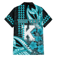 Personalised Hawaii Kapolei High School Family Matching Tank Maxi Dress and Hawaiian Shirt Tribal Tattoo With Hibiscus Flowers LT05 - Polynesian Pride