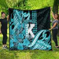 Hawaii Kapolei High School Quilt Tribal Tattoo With Hibiscus Flowers