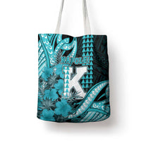 Hawaii Kapolei High School Tote Bag Tribal Tattoo With Hibiscus Flowers