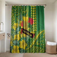 Hawaii Leilehua High School Bathroom Set Tribal Tattoo With Hibiscus Flowers