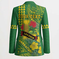 Personalised Hawaii Leilehua High School Blazer Tribal Tattoo With Hibiscus Flowers LT05 - Polynesian Pride