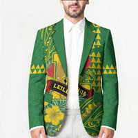 Personalised Hawaii Leilehua High School Blazer Tribal Tattoo With Hibiscus Flowers LT05 - Polynesian Pride