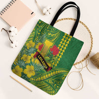 Hawaii Leilehua High School Tote Bag Tribal Tattoo With Hibiscus Flowers