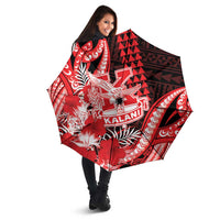 Hawaii Kalani High School Umbrella Tribal Tattoo With Hibiscus Flowers LT05 - Polynesian Pride
