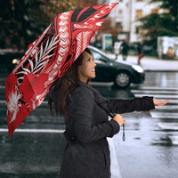 Hawaii Kalani High School Umbrella Tribal Tattoo With Hibiscus Flowers LT05 - Polynesian Pride