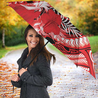 Hawaii Kalani High School Umbrella Tribal Tattoo With Hibiscus Flowers LT05 - Polynesian Pride