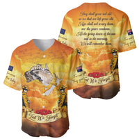 New Zealand And Australia ANZAC Day Baseball Jersey Sinai Palestine Campaign Lest We Forget