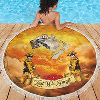 New Zealand And Australia ANZAC Day Beach Blanket Sinai Palestine Campaign Lest We Forget