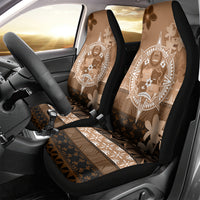 Tonga Emancipation Day Car Seat Cover Tongan Kupesi Ngatu Pattern Vintage Style