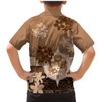 Tonga Emancipation Day Family Matching Mermaid Dress and Hawaiian Shirt Tongan Kupesi Ngatu Pattern Vintage Style