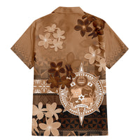 Tonga Emancipation Day Family Matching Mermaid Dress and Hawaiian Shirt Tongan Kupesi Ngatu Pattern Vintage Style