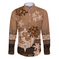 Tonga Emancipation Day Family Matching Mermaid Dress and Hawaiian Shirt Tongan Kupesi Ngatu Pattern Vintage Style