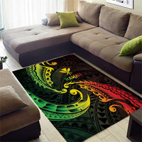 AAPI Heritage Month Area Rug Kanaka Maoli Polynesian Tribal Wave
