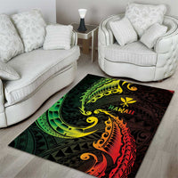 AAPI Heritage Month Area Rug Kanaka Maoli Polynesian Tribal Wave