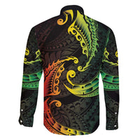 AAPI Heritage Month Family Matching Puletasi and Hawaiian Shirt Kanaka Maoli Polynesian Tribal Wave