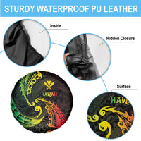 AAPI Heritage Month Spare Tire Cover Kanaka Maoli Polynesian Tribal Wave