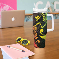 AAPI Heritage Month Tumbler With Handle Kanaka Maoli Polynesian Tribal Wave