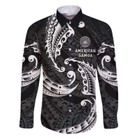 AAPI Heritage Month Family Matching Puletasi and Hawaiian Shirt American Samoa Polynesian Tribal Wave