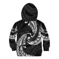 AAPI Heritage Month Kid Hoodie American Samoa Polynesian Tribal Wave