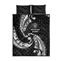 AAPI Heritage Month Quilt Bed Set American Samoa Polynesian Tribal Wave