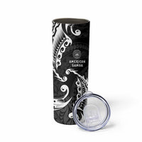 AAPI Heritage Month Skinny Tumbler American Samoa Polynesian Tribal Wave