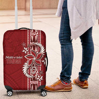 Tonga Language Week Luggage Cover Malo e Lelei Kupesi Ngatu Pattern LT05 Red - Polynesian Pride